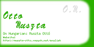 otto muszta business card
